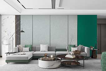 德阳轻奢风格-客厅