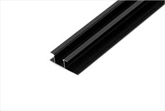 德阳航空纤维墙咔铝合金带灯中条(哑黑氧化)