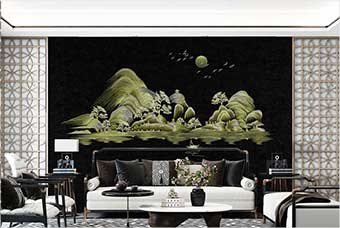 德阳森佰汇航空纤维墙咔(湖光山色)